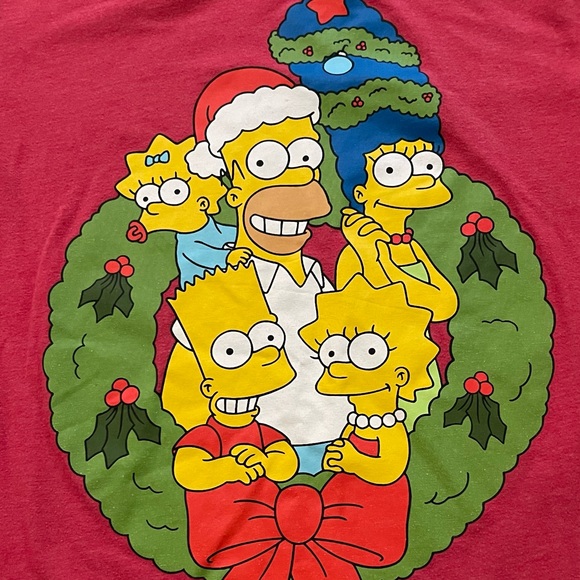 FIFTH SUN The Simpsons Family Holiday T-Shirt. - Picture 4 of 6